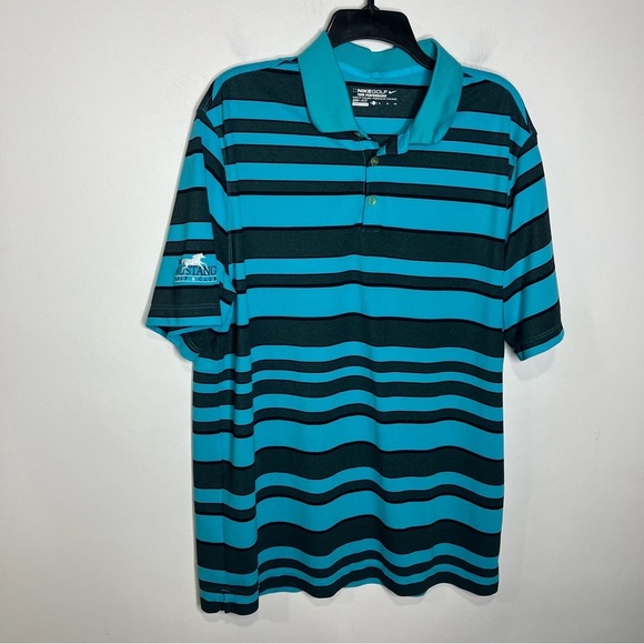 Nike Other - Nike Golf black & teal polo shirt size XL